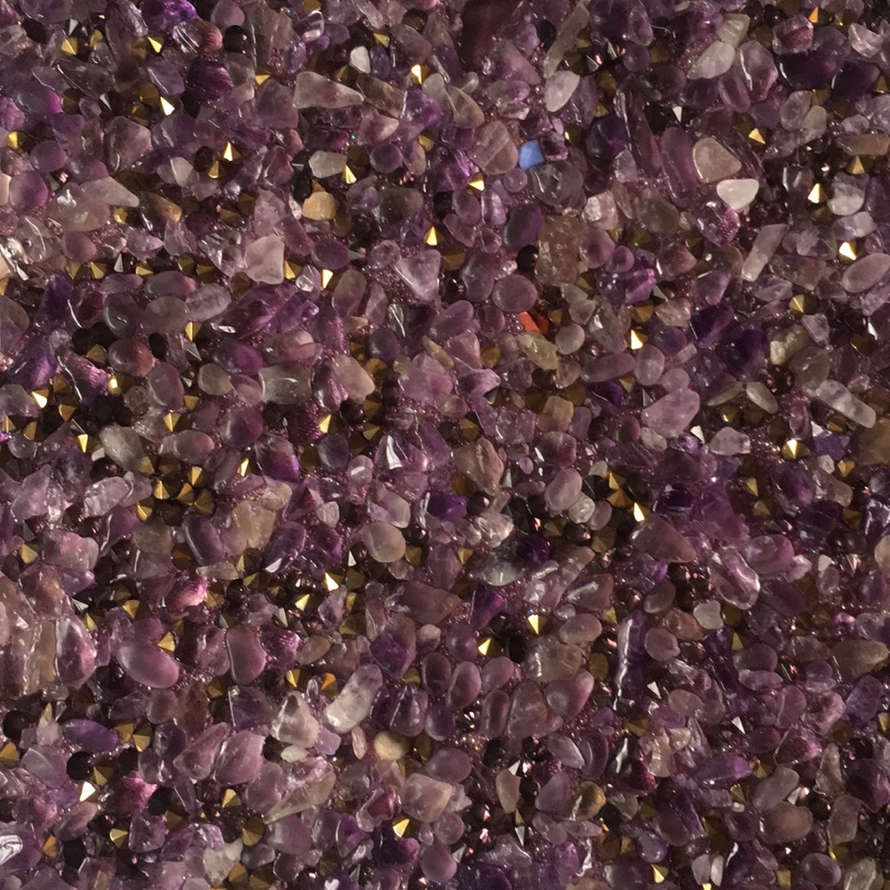 NWT AMAZING amethyst clutch / crossbody - Picture 4 of 4